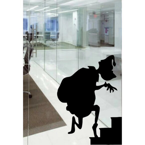 Giant Grinch:How the Grinch stole Christmas window Cling silhouette+Reusable - Picture 2 of 3